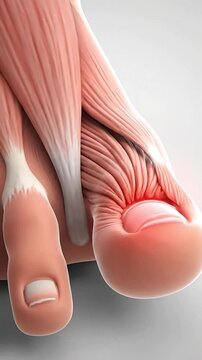Big Toe Inflammation Medical Anatomy Visualization