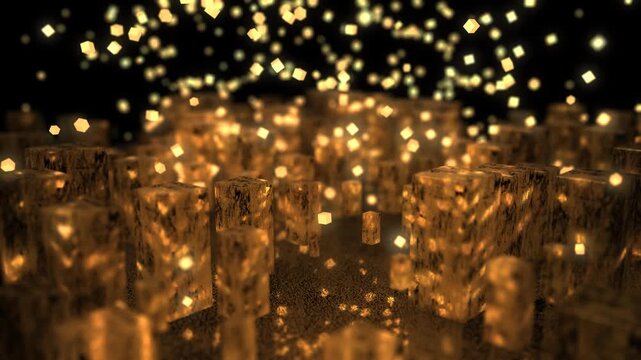 Cryptocurrency, Bitcoin, gold coins, and foreign currency notes together, representing digital and traditional finance investment.

