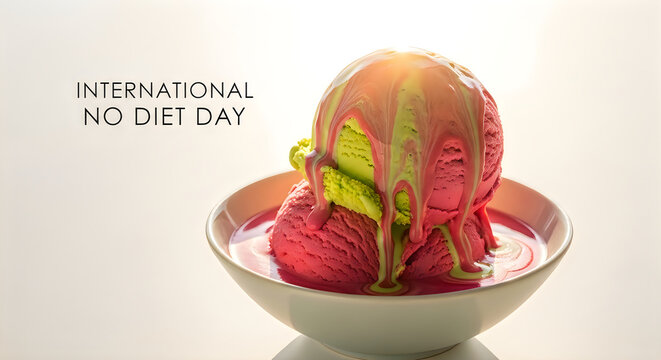 Colorful kakigori japanese shaved ice dessert in a white bowl