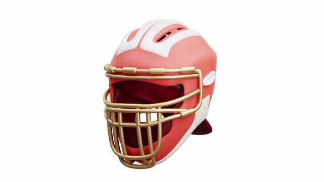 3d animation catcher helmet baseball gear sports equipment protection game