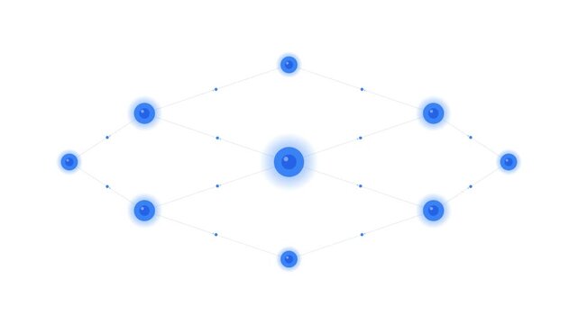 Technology Network Connection Data Flow Animation