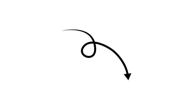 A simple black curved arrow pointing upwards in a loop