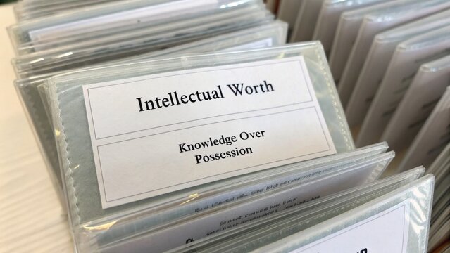 Intellectual Worth and Its Emphasis on Knowledge Over Material Possession in Modern Society