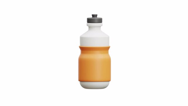 3d animation sports bottle water hydration fitness gym