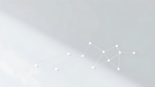chro. Modern communication concept with abstract connections in a clean minimalist design and soft gradient lighting. product launch decks.