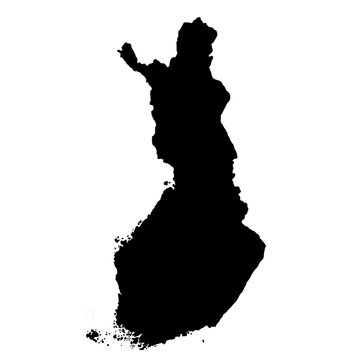 Mapmaker illustrated Finland map icon with clean lines and modern style, perfect for travel, geography, and educational use.