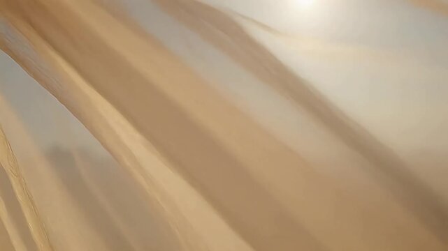 Sheer fabric drapes with soft light representing Generative AI and Creative Energy