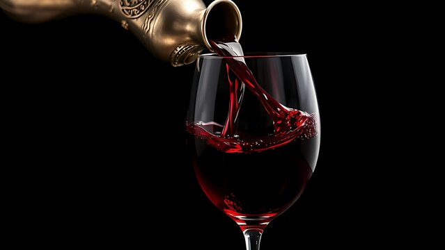 flagon. An antique silver flagon pours deep red wine into a crystal glass. bar promotions, beverage menus, designed for food & beverage menus and cafe branding, inspires menu design.