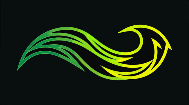 Gradient swirl design element.