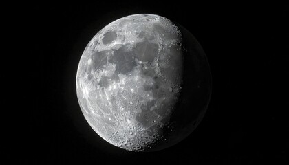 Fototapeta premium The moon in the dark of night.