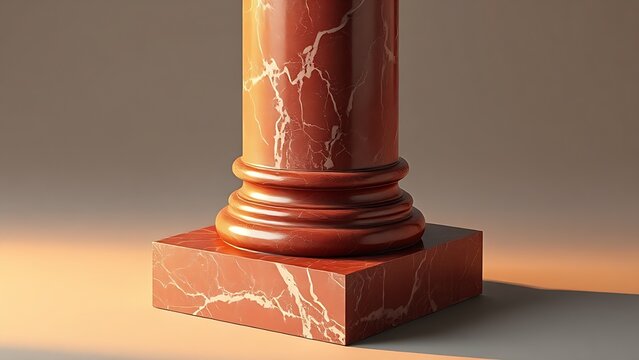 porphyry. A deep red porphyry column base from ancient Rome with a polished smooth surface and intricate veining. real-estate listings.