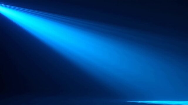 Blue light beams in dark space representing Generative AI and Creative Energy