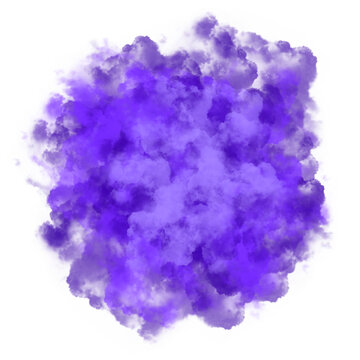 Purple Mist Smoke Cloud Abstract Transparent Background