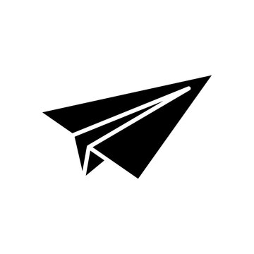 Paper Plane Send Message Icon for Communication Email Chat and Mobile App Vector