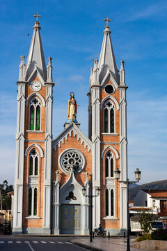 Corrales, Boyaca - Colombia. March 2, 2026. It is an emblematic church with colonial architecture, known for its devotion to the Apostle Saint Jude Thaddeus.