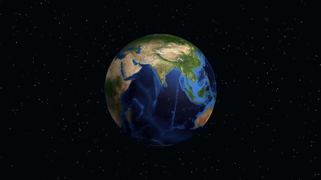 Earth Zoom Animation Focusing on Santo Domingo in the Dominican Republic