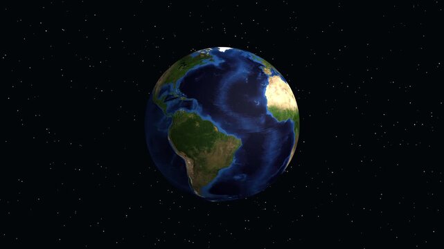 Earth Zoom Animation Focusing on Sheffield United Kingdom Location