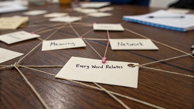 Creative Mind Mapping Session with Cards to Explore Meaning and Connect Ideas in a Professional Network Setting