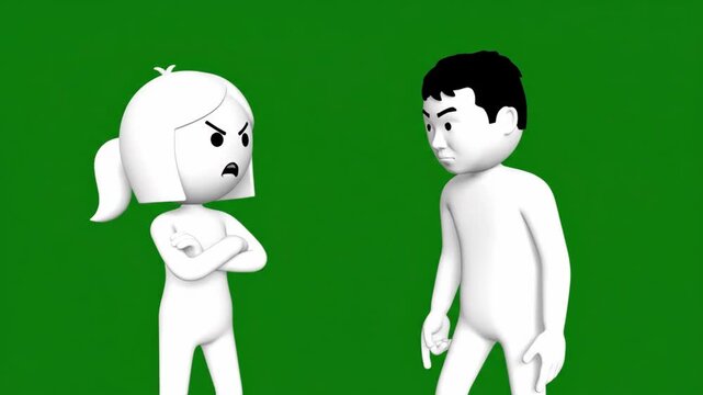 angry cartoon characters arguing fiercely.