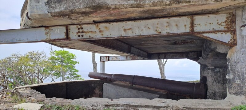 World War II Japanese Fortification Overlooking the Sea in Aceh