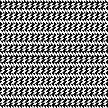 Bold Geometric Optical Illusion Pattern in Black and White