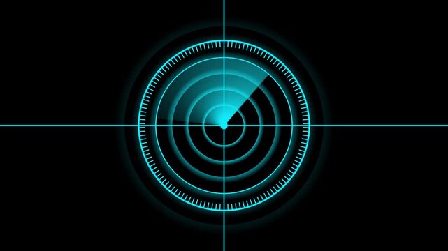 Blue radar screen scanning motion graphic scan sonar detection navigation technology scan sonar detection navigation technology
