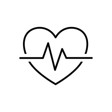 Heart Rate Pulse ECG Icon