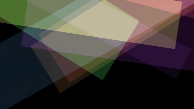 Abstract geometric light leaks prism effect movement creates soft colorful overlay transition background motion