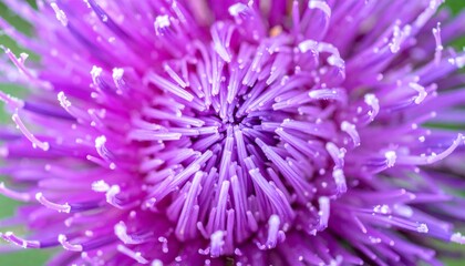 Obraz premium Close-up of a vibrant purple flower.