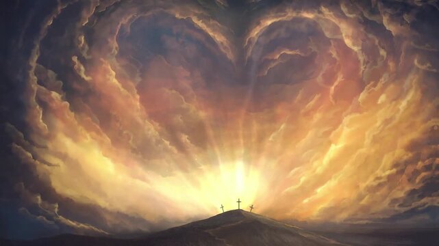 cross video for easter worship