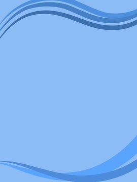 Elegant blue gradient background featuring flowing wavy layers