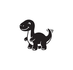 Cute cartoon dinosaur illustration for children. © Yan