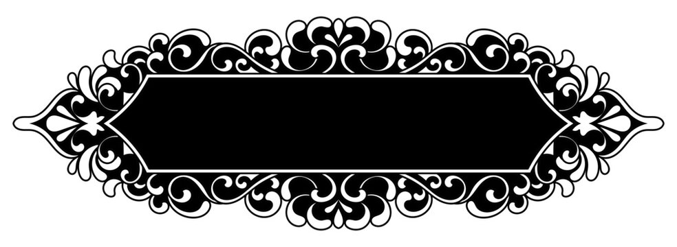Vintage floral frame design, abstract vintage patterns, text frame.
