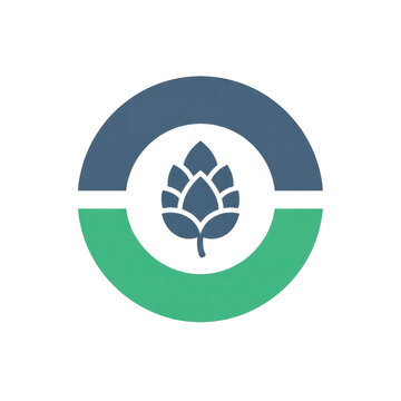 Hop icon symbol in circle
