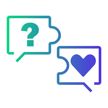 relationship Line Gradient Icon