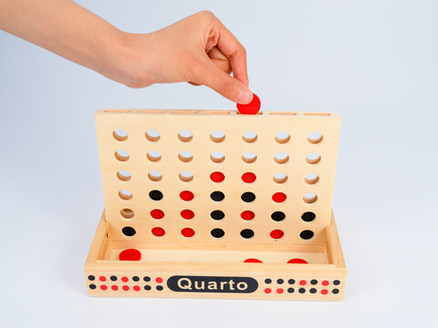 Shanghai, China, Asia - November 22, 2011: Quarto, a children's toy set.