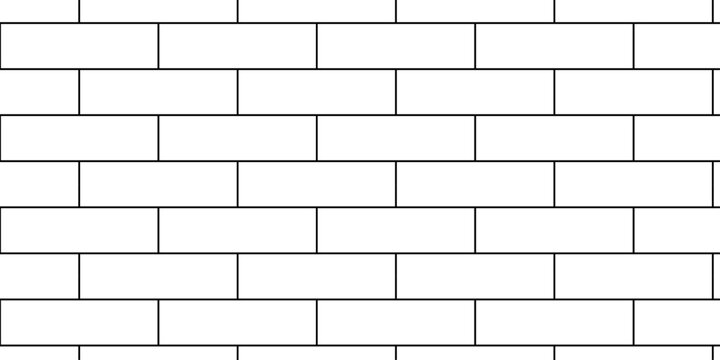 Pavement sidewalk brick wall seamless mosaic stone concrete wall surface tiles. subway vector block rock white brick wall texture background.