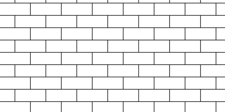 Pavement sidewalk brick wall seamless mosaic stone concrete wall surface tiles. subway vector block rock white brick wall texture background.