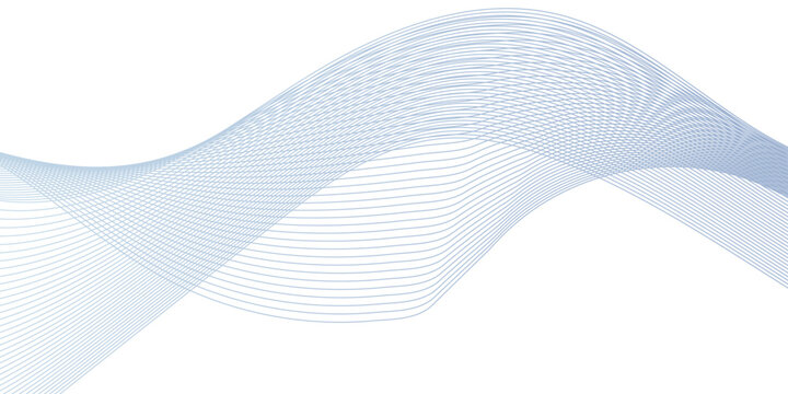 Abstract beautiful blue blend line technology business waves flow background. minimal paper grid web smooth line. vector digital web soundwave pattern texture.