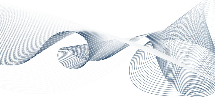 Abstract blue gradient blend line technology business waves flow background. minimal paper grid web smooth line. digital vector web soundwave pattern texture.
