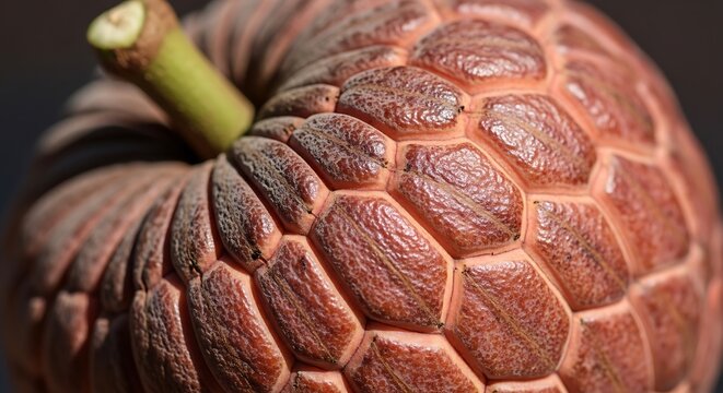 Rusty Red Pineapple Close Up Texture
