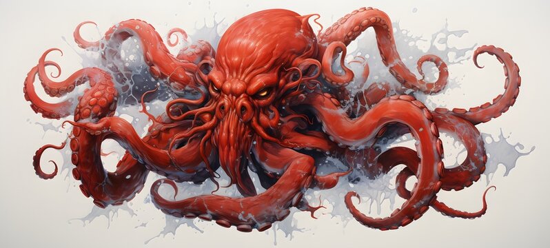 demonic kraken humanidad full body ,generative AI