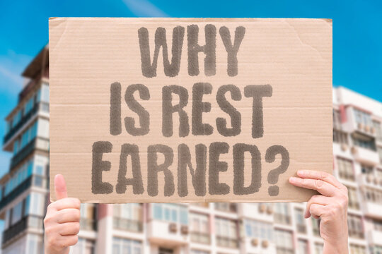 "Why Is Rest Earned?" The idea that relaxation must be justified by prior productivity reveals how deeply work culture has distorted self-care. REST. BURNOUT. WORK. STRESS. MENTAL.