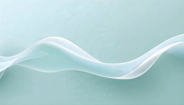 abstract flowing white and teal lines representing digital data and connectivity