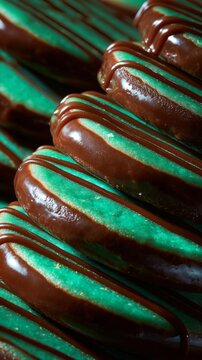 close-up photo of thin mints