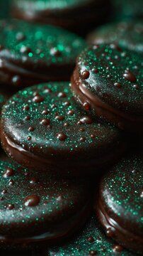 close-up photo of thin mints