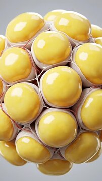 Fat cell adipose tissue obesity fat accumulation adipose tissue medical biology macro closeup adipocyte cell lipid droplet anatomy closeup macro medical biology adipose tissue structure fat