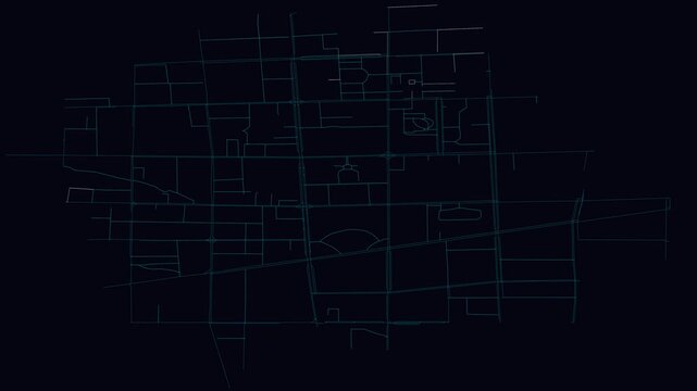 Weifang, China, City Infrastructure Expansion Animation, Urban Visualization Technology