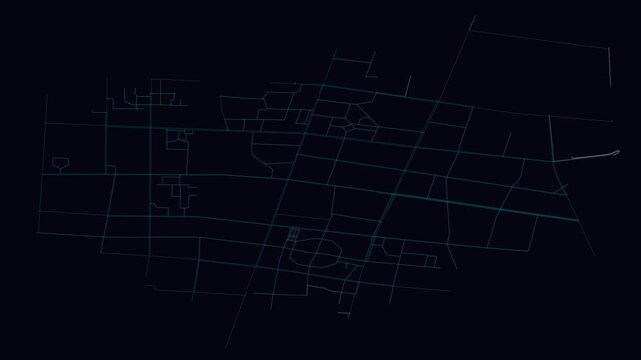 Zibo, China, City Infrastructure Expansion Animation, Urban Visualization Technology