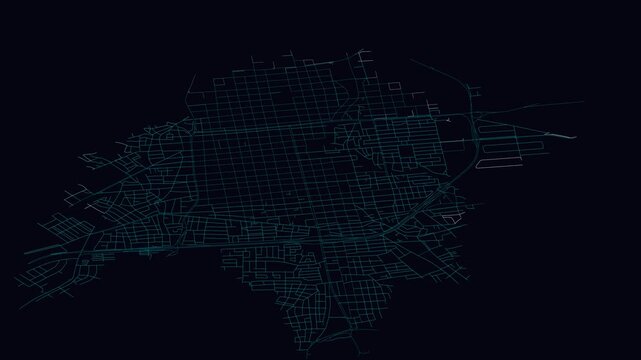 Valencia, Venezuela, City Infrastructure Expansion Animation, Urban Visualization Technology
